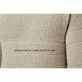 Acrylic Wool Mixed Pattern Pullover Men Knitwear